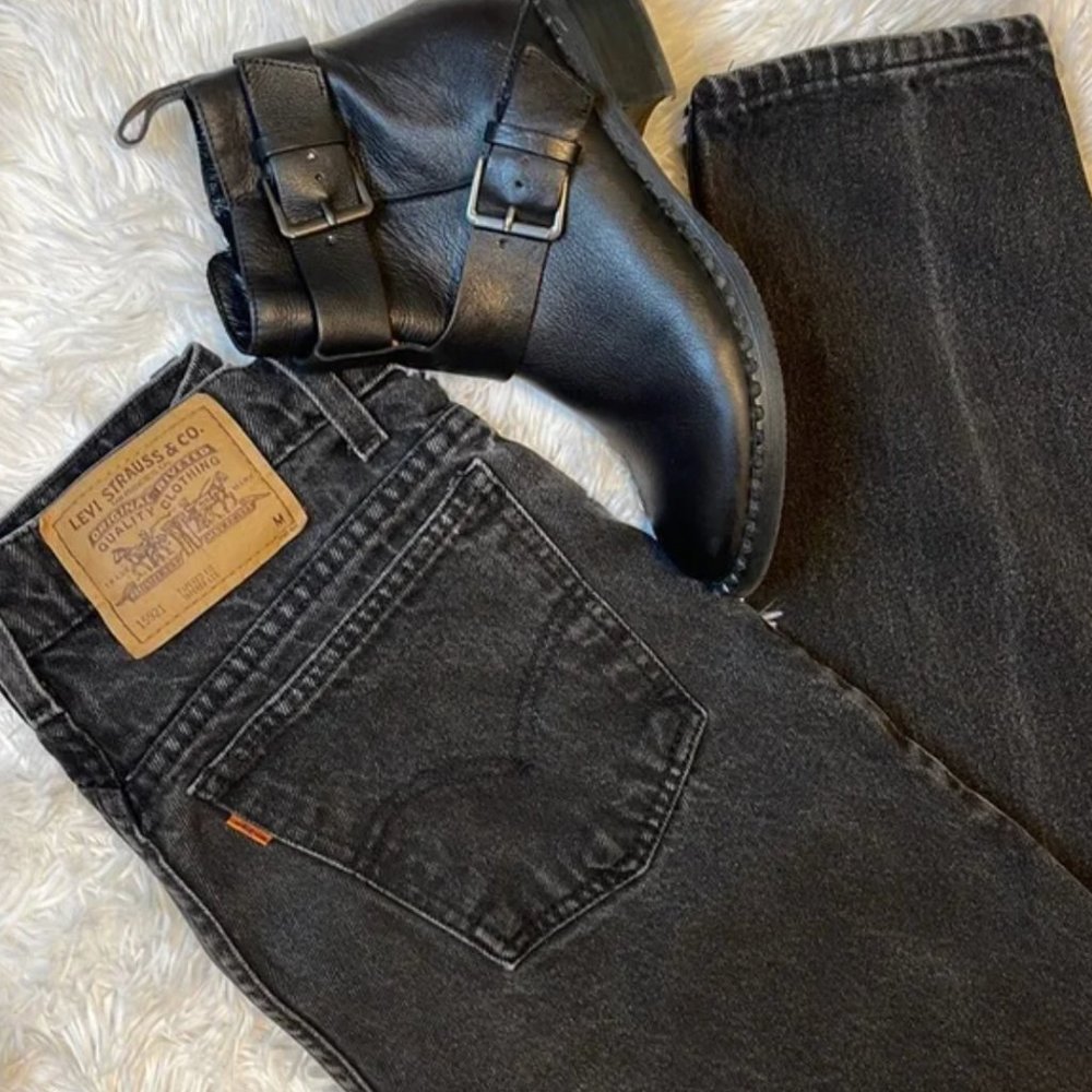 Levi’s Vintage 921 Orange Tab High-Waisted Jeans